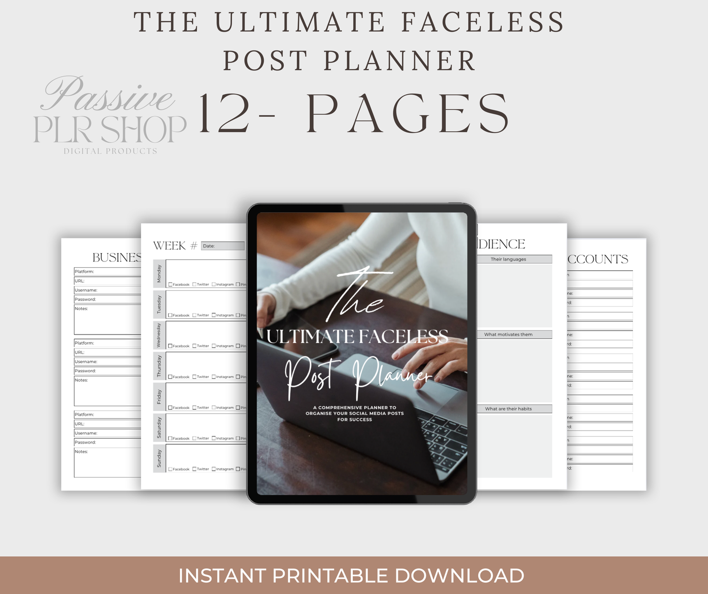 The Ultimate Faceless Post Planner (PLR)